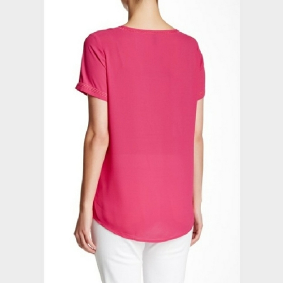 [NEW] NYDJ Embroidered Short Sleeve Blouse - Picture 3 of 13